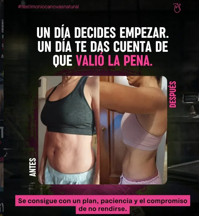 Cambio físico real de Erika