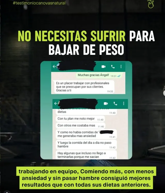 Mensajes de un alumno: no necesitas sufrir para bajar de peso
