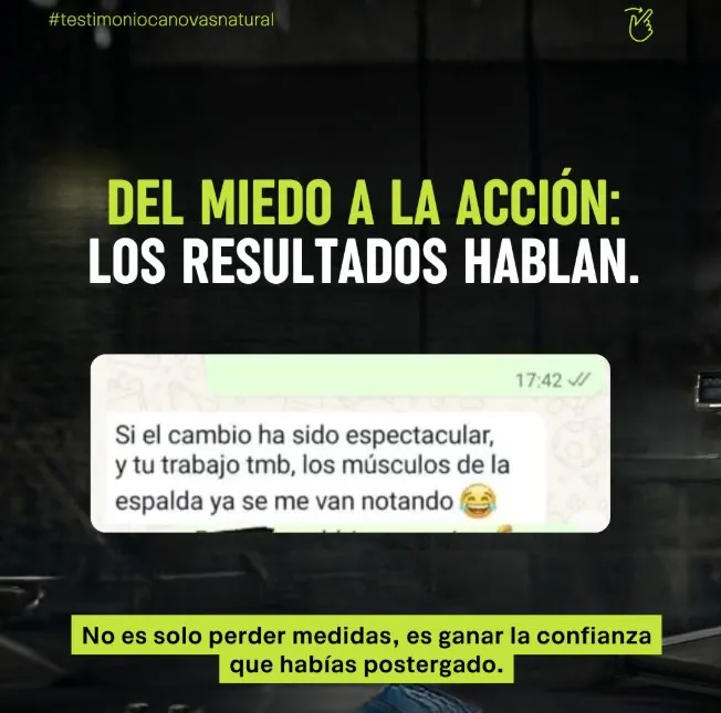 Mensaje de un alumno: del miedo a la acción, los resultados hablan