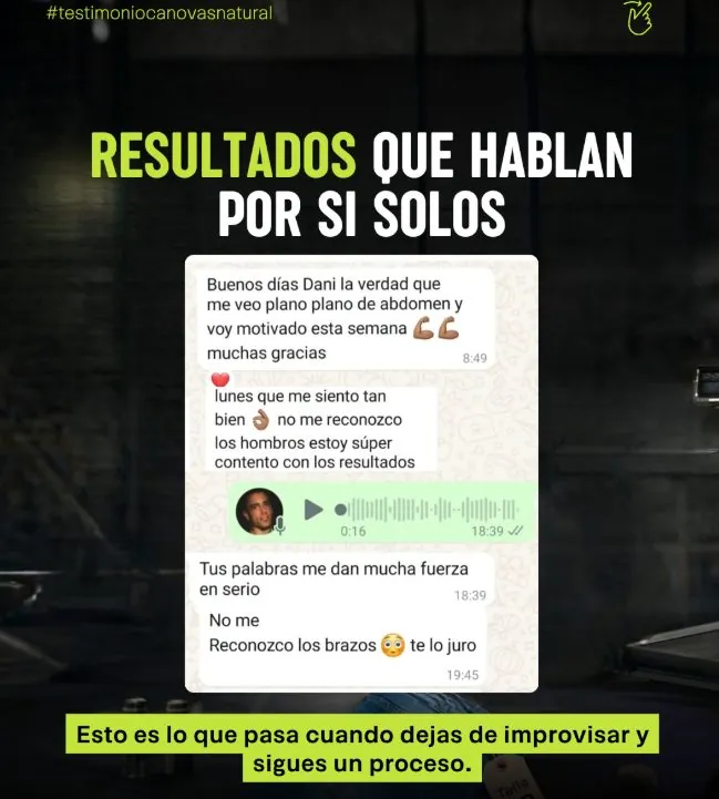 Mensaje de un alumno: resultados que hablan por sí solos