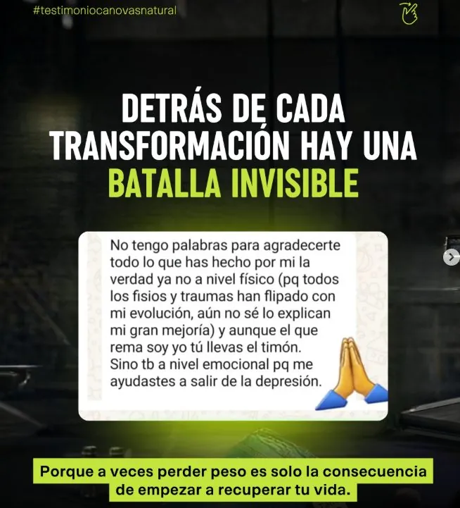 Mensaje de agradecimiento de un alumno: detrás de cada transformación hay una batalla invisible