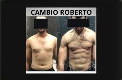 Cambio físico de Roberto: antes y después